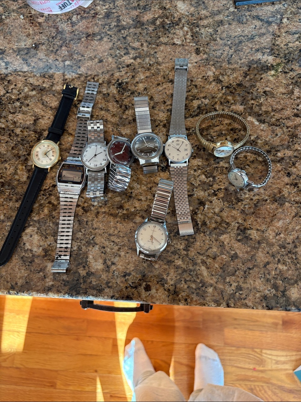Timex vintage Men's Silver and Gold Watch lot